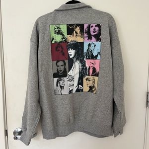 Authentic The Eras Tour Gray Half-Zip